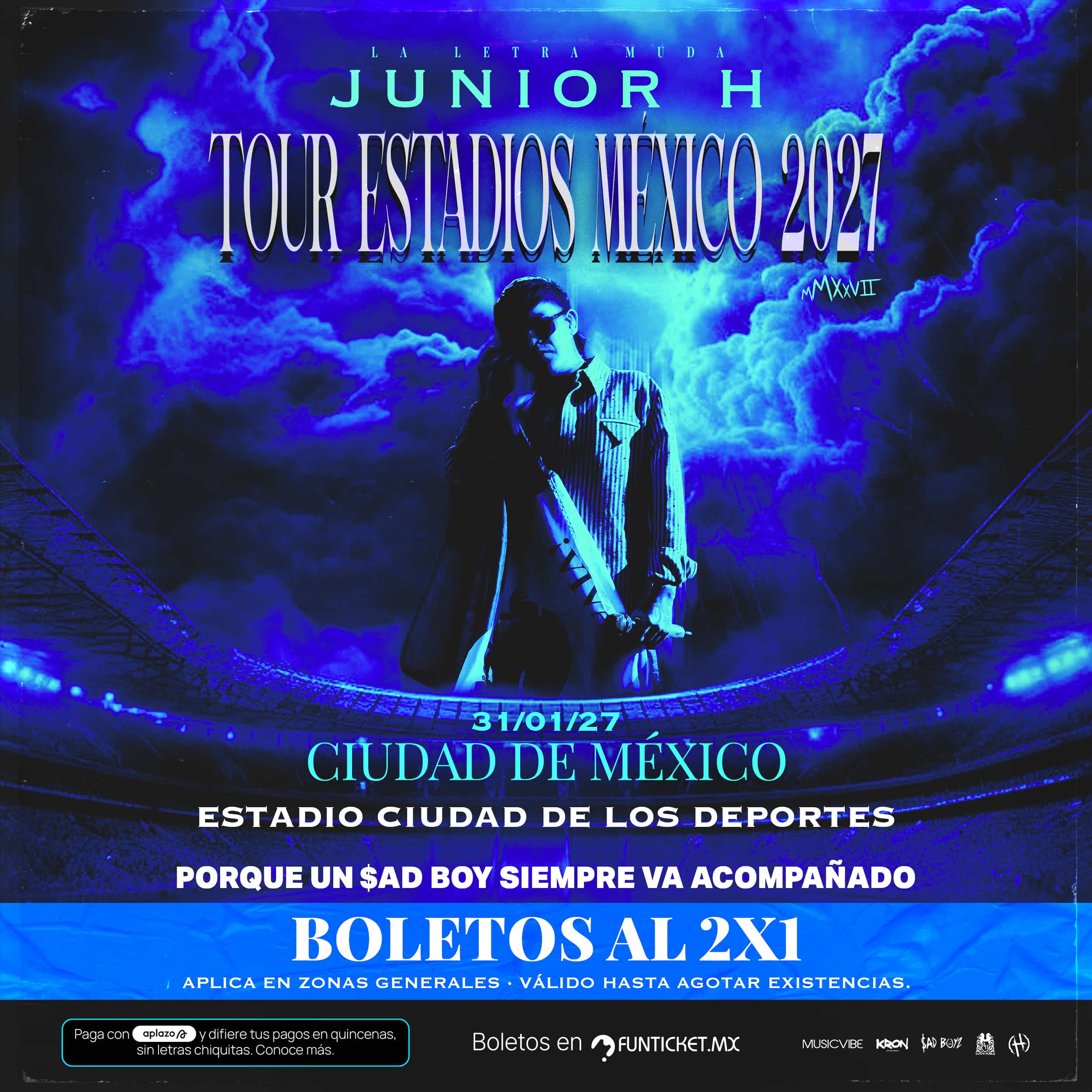 Imagen de Junior H en CDMX