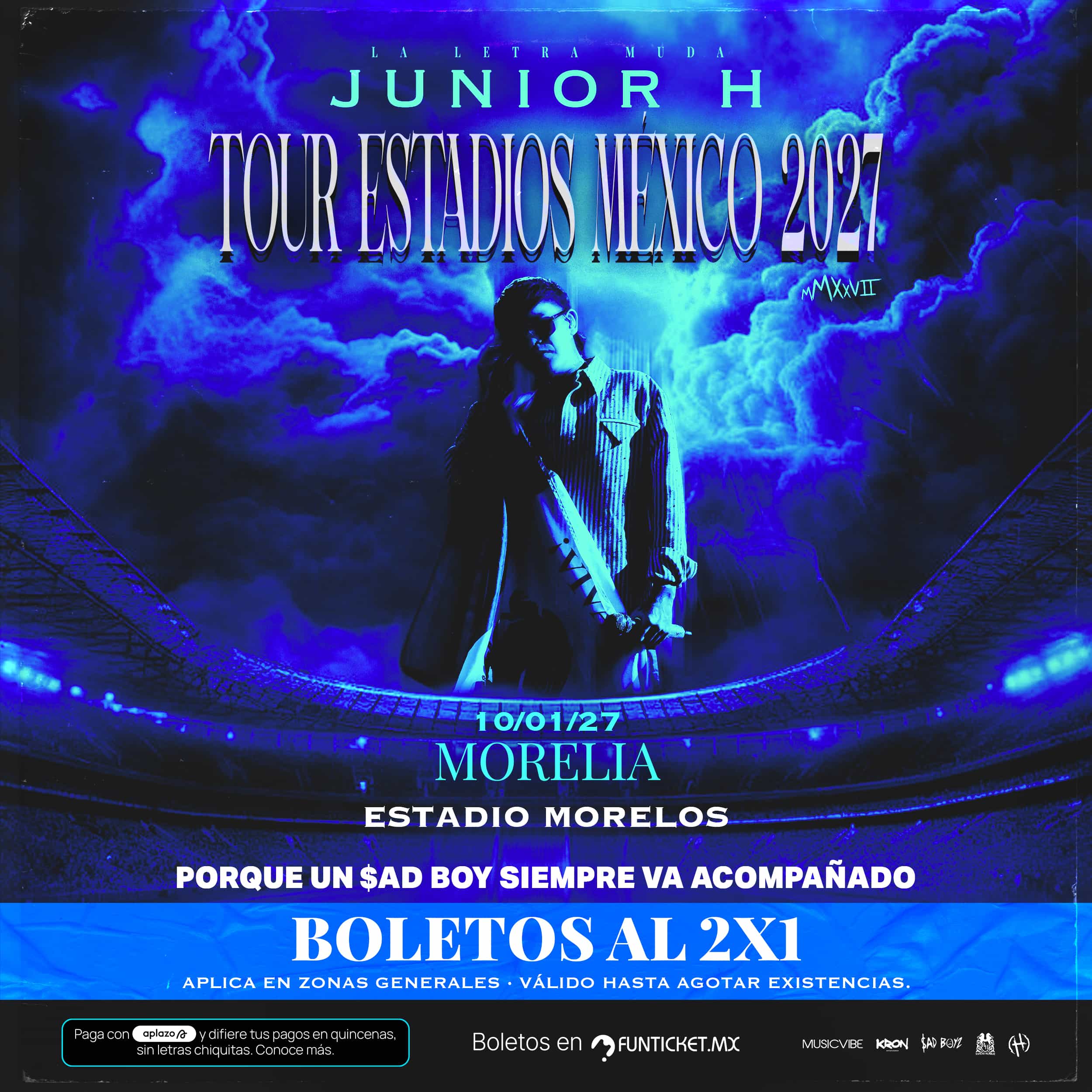 Imagen de Junior H en Morelia